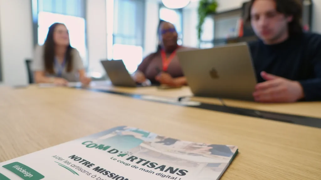Équipe Com d'Artisans, agence de communication à La Roche-sur-Yon