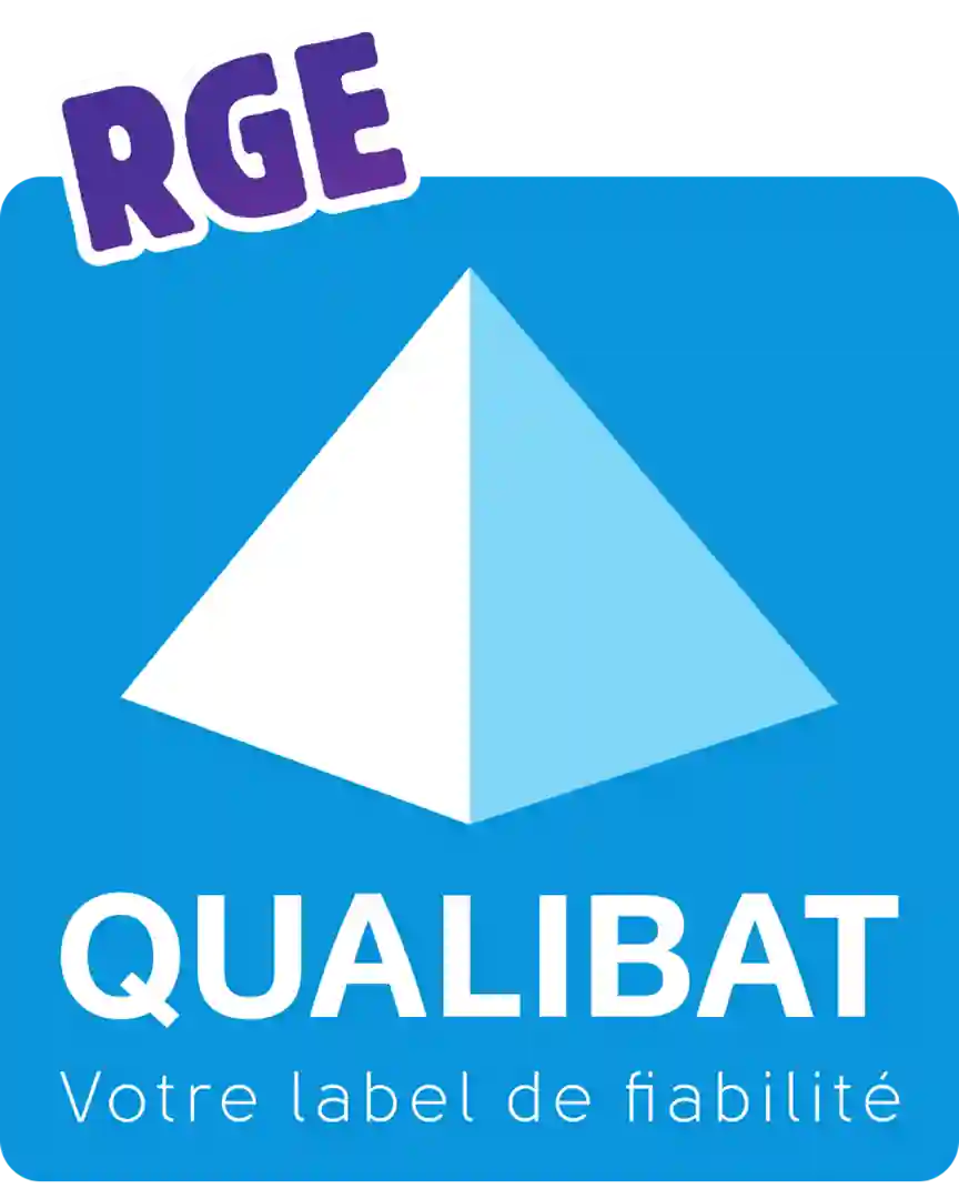 Logo Qualibat RGE - Votre label de fiabilité pour les travaux de rénovation énergétique et le bâtiment.